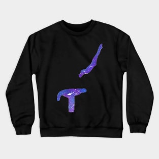 A gymnast vaulting Crewneck Sweatshirt